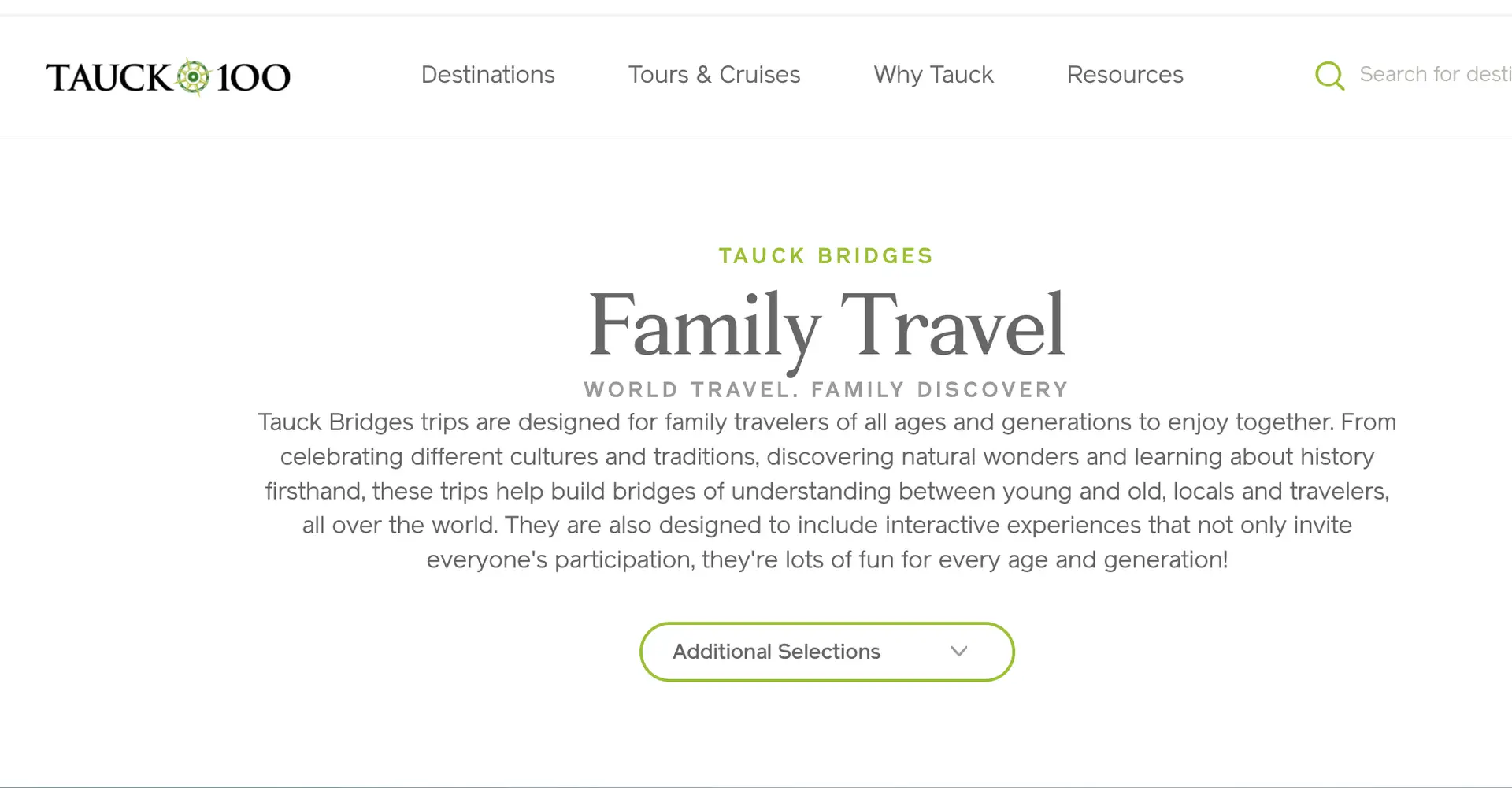 Tauck Bridges Family Adventures
